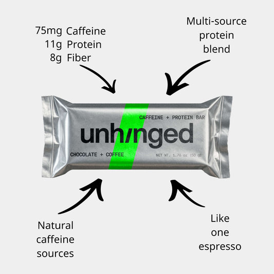 Chocolate & Coffee Caffeinated Protein Bar (12-pack)