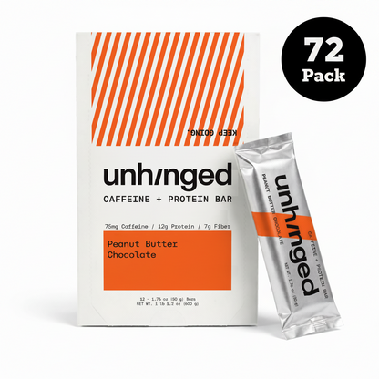 Peanut Butter & Chocolate Caffeine + Protein Bars - Case of 72