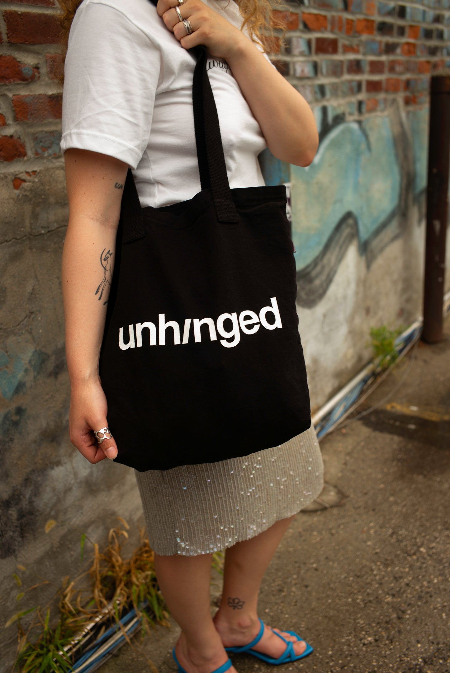 Unhinged Scrambled Clock Tote Bag